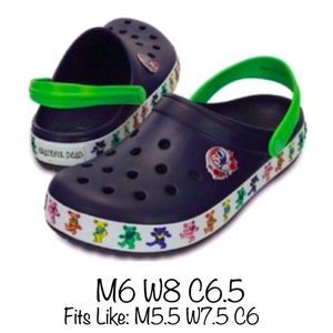 GRATEFUL DEAD CROCS 50th Anniversary Men’s 6 Women’s 8 Limited Edition